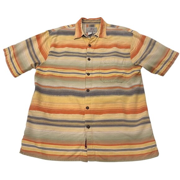 The Territory Ahead Men's Striped Short Sleeve Shirt, Southwest, M - Picture 1 of 8